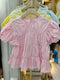 Summer Cotton Tiered Puffy Sleeves Tops